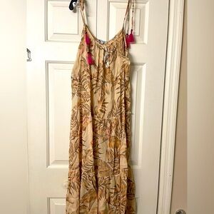 Blue Island | printed beach cover up